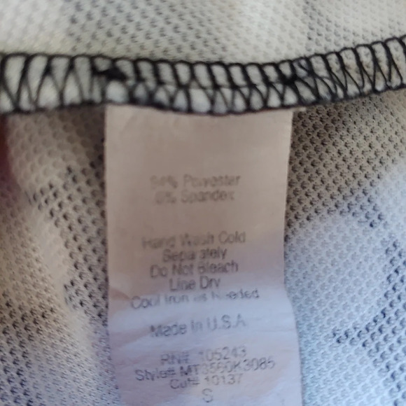 Bobeau High Neck Black and White Sleeveless Top Size Women's Small - Picture 9 of 9